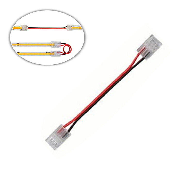 4pcs Double End Extension Wire Terminal Connectors for 10mm COB LED Strip
