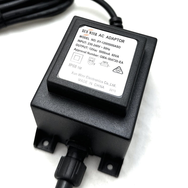 IP68 Waterproof Transformer Power Supply Adapter AC 12V LED Garden Light Driver