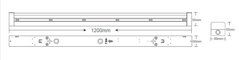 Easy Installation 36W 1200mm Tri Colour LED Batten Light Linear Diffused Ceiling - TRYPER LED LIGHTING