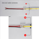 4pcs Extension Wire Terminal Connectors for 8mm COB LED Strip - TRYPER LED LIGHTING