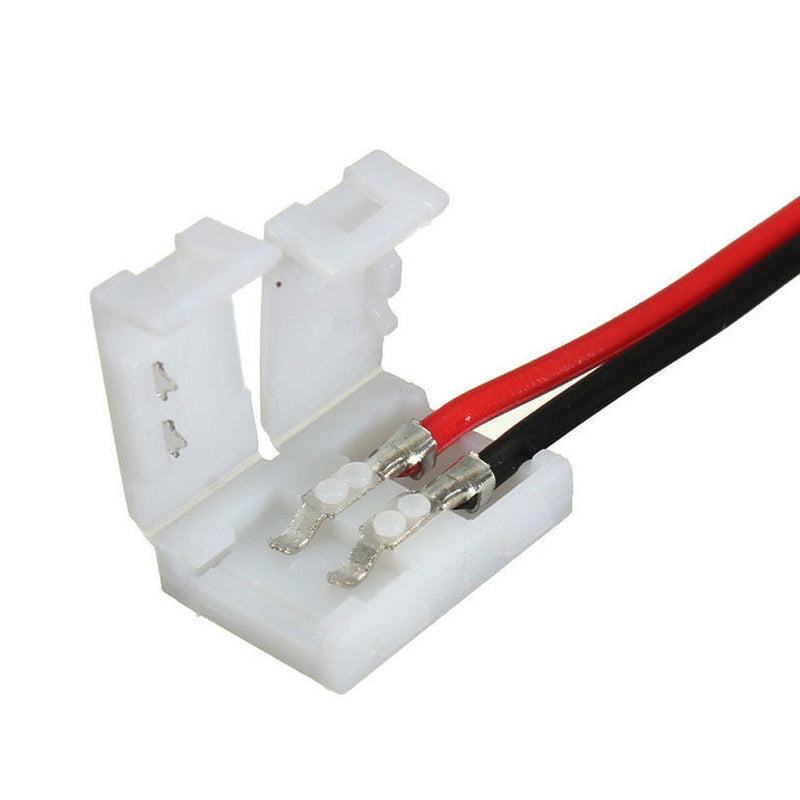Products 10pcs Connector Joining Joint Clip Jointer with wire for 10mm LED Strip