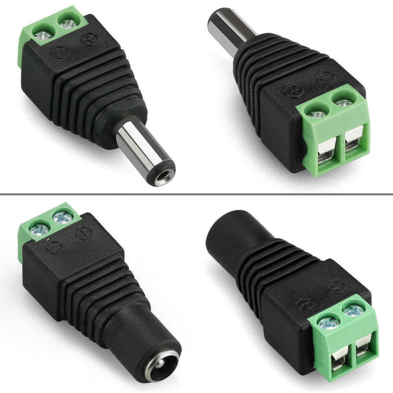 5 pairs Male Female Connector Adapter Plug Jack Socket Cable - TRYPER LED LIGHTING