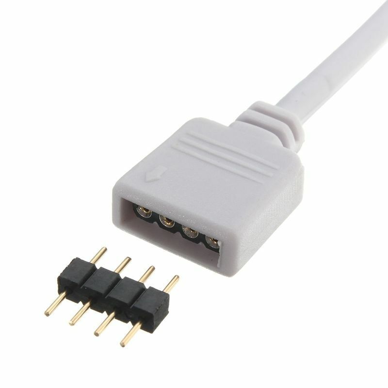 1m 4Pin Extension Wire Cable Cord Connector For RGB LED Strip Lights