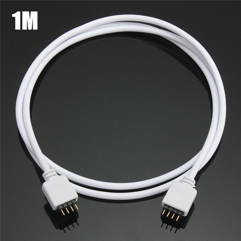 1m 4Pin Extension Wire Cable Cord Connector For RGB LED Strip Lights - TRYPER LED LIGHTING