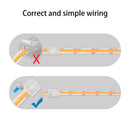 4pcs Double End Extension Wire Terminal Connectors for 10mm COB LED Strip - TRYPER LED LIGHTING