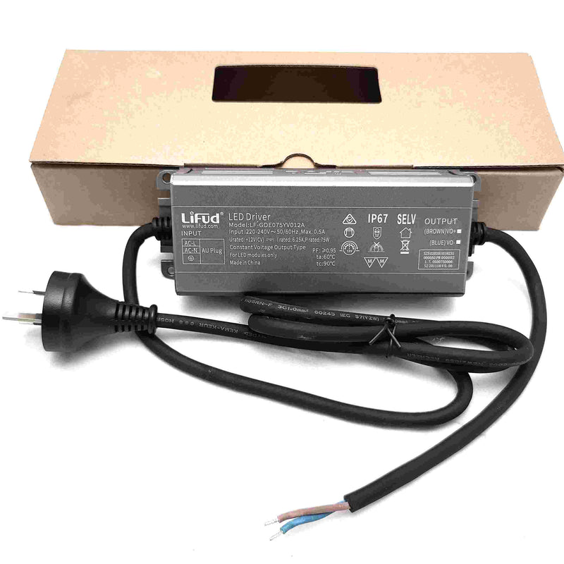 100W IP67 12V DC Transformer Power Supply Adapter