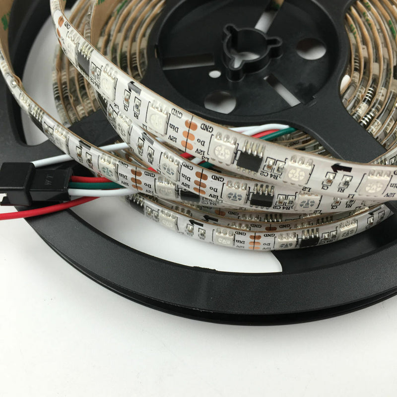 12V WS2811 Dream Color Addressable RGB LED Strip with RF Remote