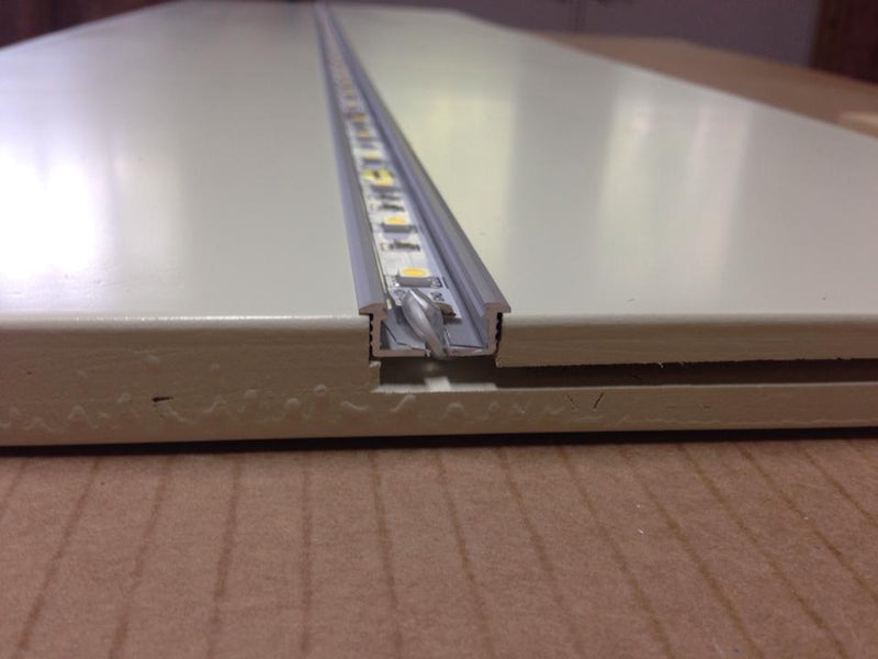 1M Recess Edge channel profile - TRYPER LED LIGHTING