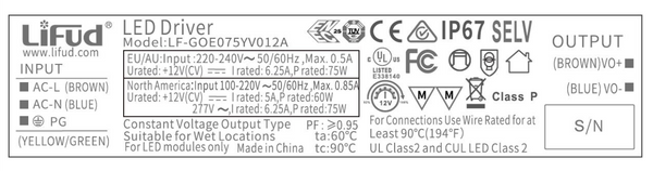 IP67 Waterproof Transformer Power Supply Adapter AC to DC 12V LED Driver AU - TRYPER LED LIGHTING