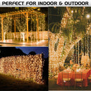 300/600 Led Curtain Fairy String Lights Wedding Outdoor Christmas Garden Party - TRYPER LED LIGHTING