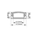 1M Thin Surface Mount channel bar - TRYPER LED LIGHTING