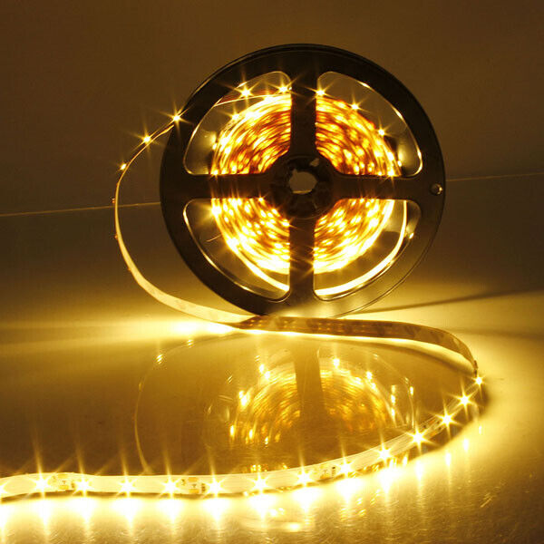 12V WARM White 5M 2835 SMD 300 Leds LED Strips Strip Light