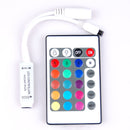 Waterproof 5050 RGB 5M 300 LED Strip Light 12V 24 KEY IR Controller Black Board - TRYPER LED LIGHTING