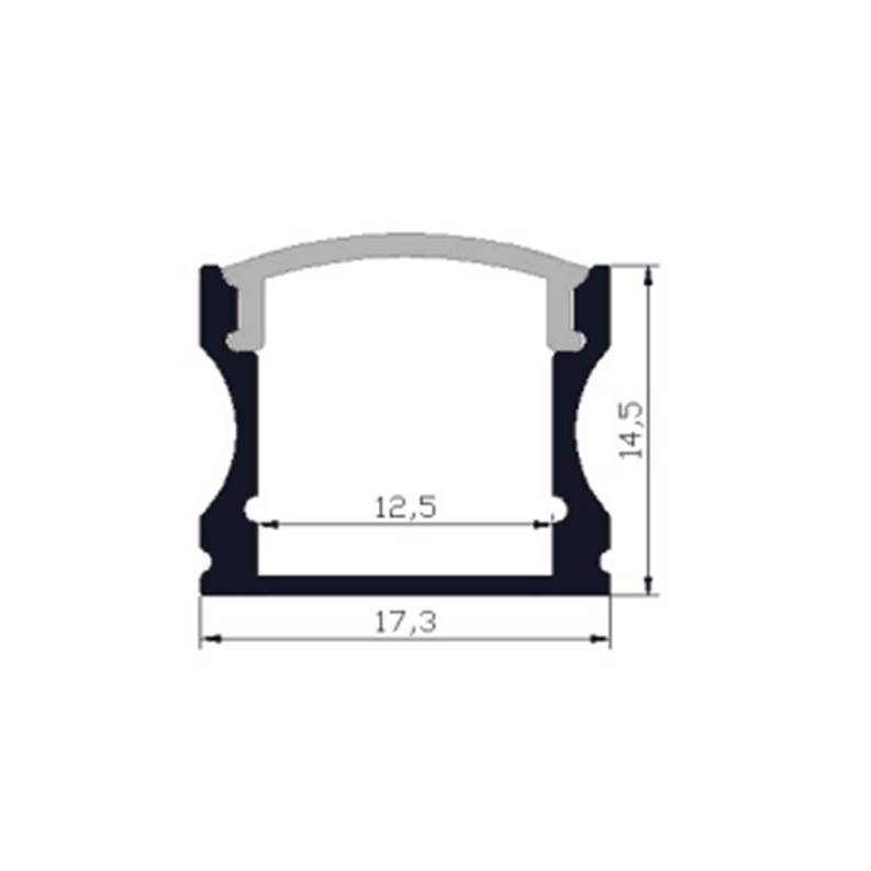 1M Deep channel Profile bar - TRYPER LED LIGHTING