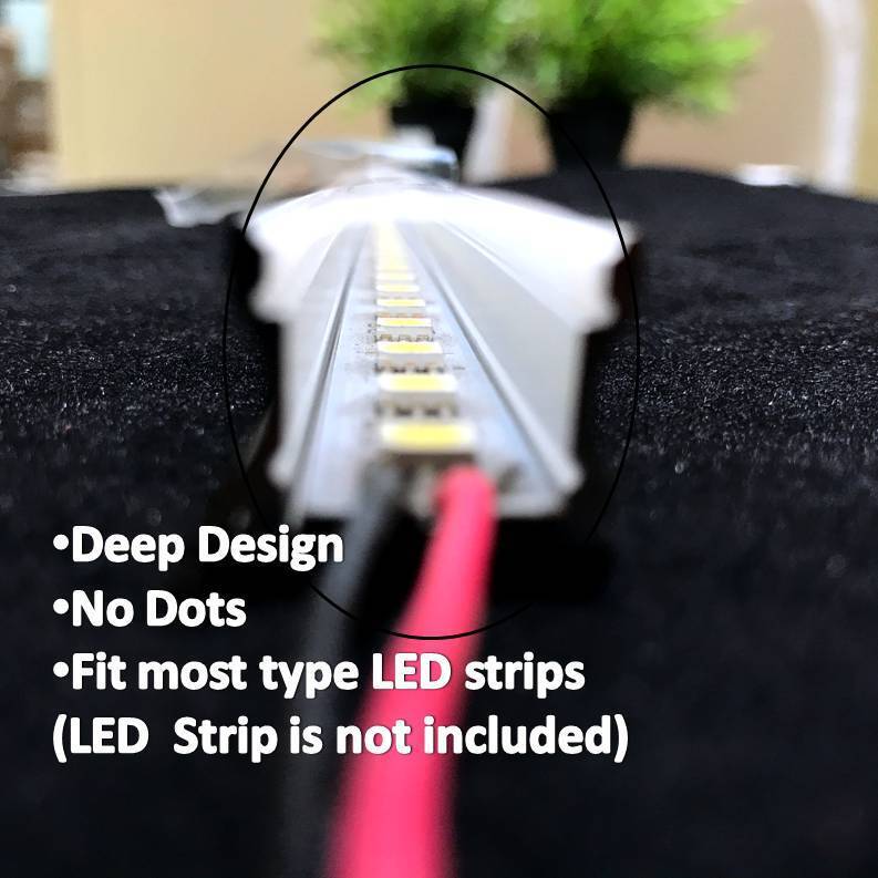1M Deep channel Profile bar - TRYPER LED LIGHTING