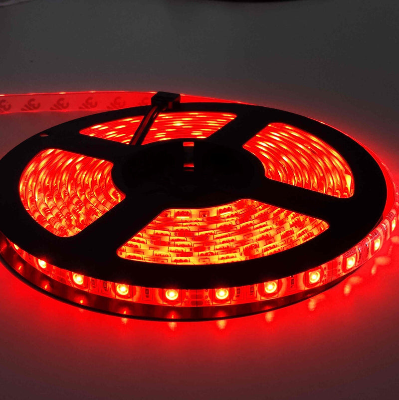 Waterproof 5050 RGB 5M 300 LED Strip Light 12V 24 KEY IR Controller Black Board - TRYPER LED LIGHTING