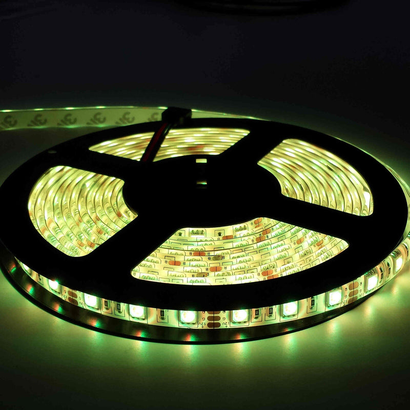 Waterproof 5050 RGB 5M 300 LED Strip Light 12V 24 KEY IR Controller Black Board