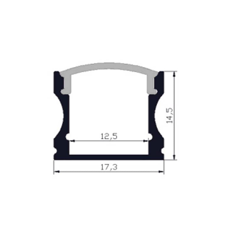2M Deep channel profile bar - TRYPER LED LIGHTING