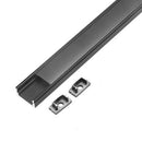 1M Black Thin channel Profile bar - TRYPER LED LIGHTING